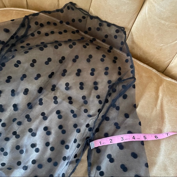 ‼️ BLACK MESH LONG SLEEVE TOP - Picture 6 of 12